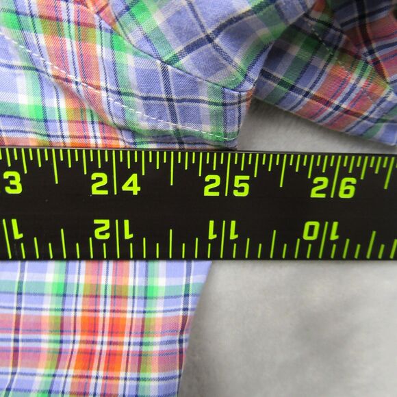 Ralph Lauren Shirt Mens XL Extra Large Red Blue Plaid Short Sleeve Button Down - Picture 8 of 10